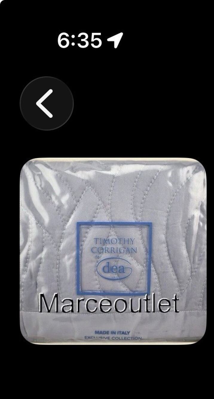 Timothy Corrigan For Dea Luxury Pelago KING Quilted Coverlet Colonial Blue